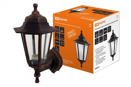TDM ELECTRIC SQ0330-0721 Светильник садово-парковый НБУ 06-60-001 шестигранник, настенный, пластик, медь TDM